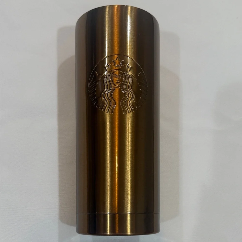 Starbucks Metallic gold holiday Tumbler
